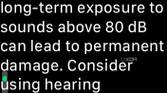 apple watch noise loud