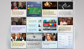 Screenshot of the full-screen view for the Windows 11 Widgets panel