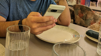 A screenshot showing the Google Photos tools in Pixel 7.