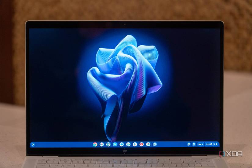 Close up of laptop display