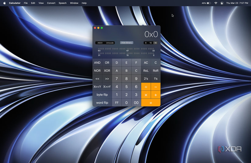 How to activate the hidden scientific calculator on macOS