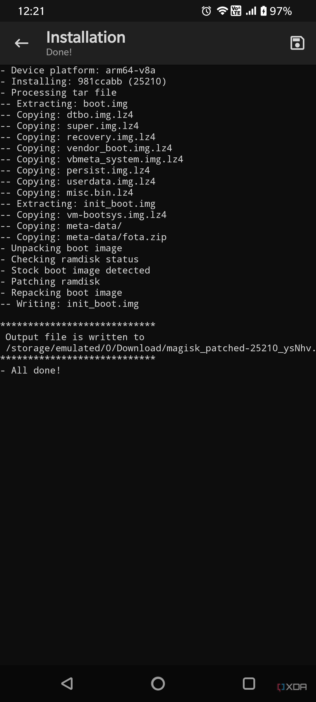 Magisk canary patching Galaxy S23 AP