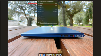 Screenshot of the More option menu in the WIndows 11 Photos app with the Save as option highlighted