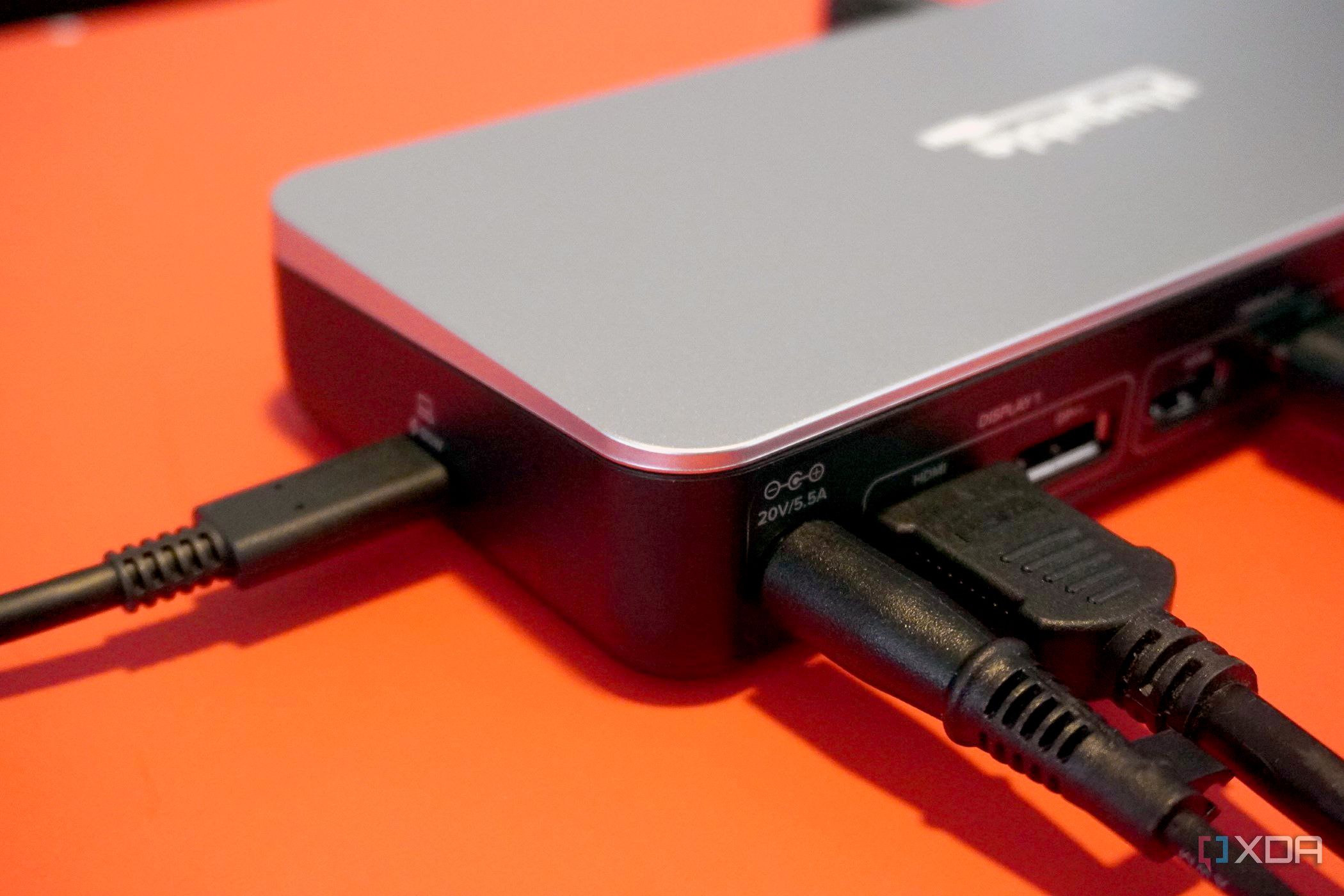 Plugable UD-MSTHDC Works with Chromebook Dock ports on the right