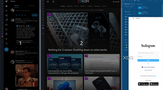 Screenshot of a window being moved into a FancyZones layout on Windows 11