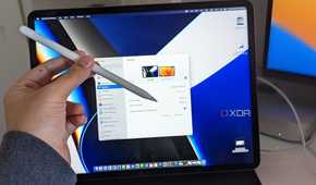 An ipad running sidecar with an apple pencil