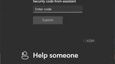 Screenshot of Quick Assist with the option to give help highlighted
