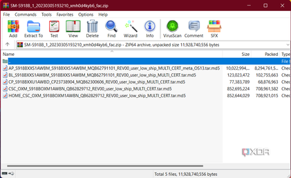 Samsung Galaxy S23 Ultra AWBM firmware package