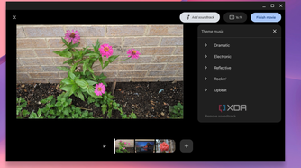 Editing a movie in Google Photos