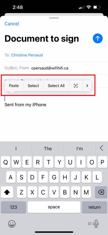 sign document iphone 2