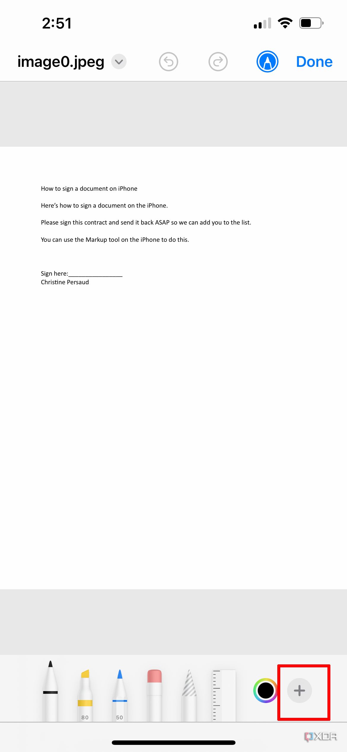 sign document iphone 6
