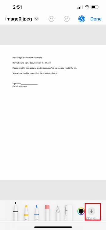 sign document iphone 6