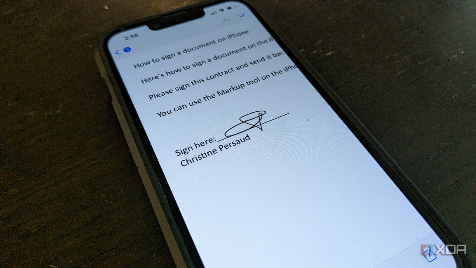 How to sign a document on an iPhone