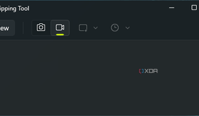Screenshot of the main Windows 11 Snipping Tool when set to record mode