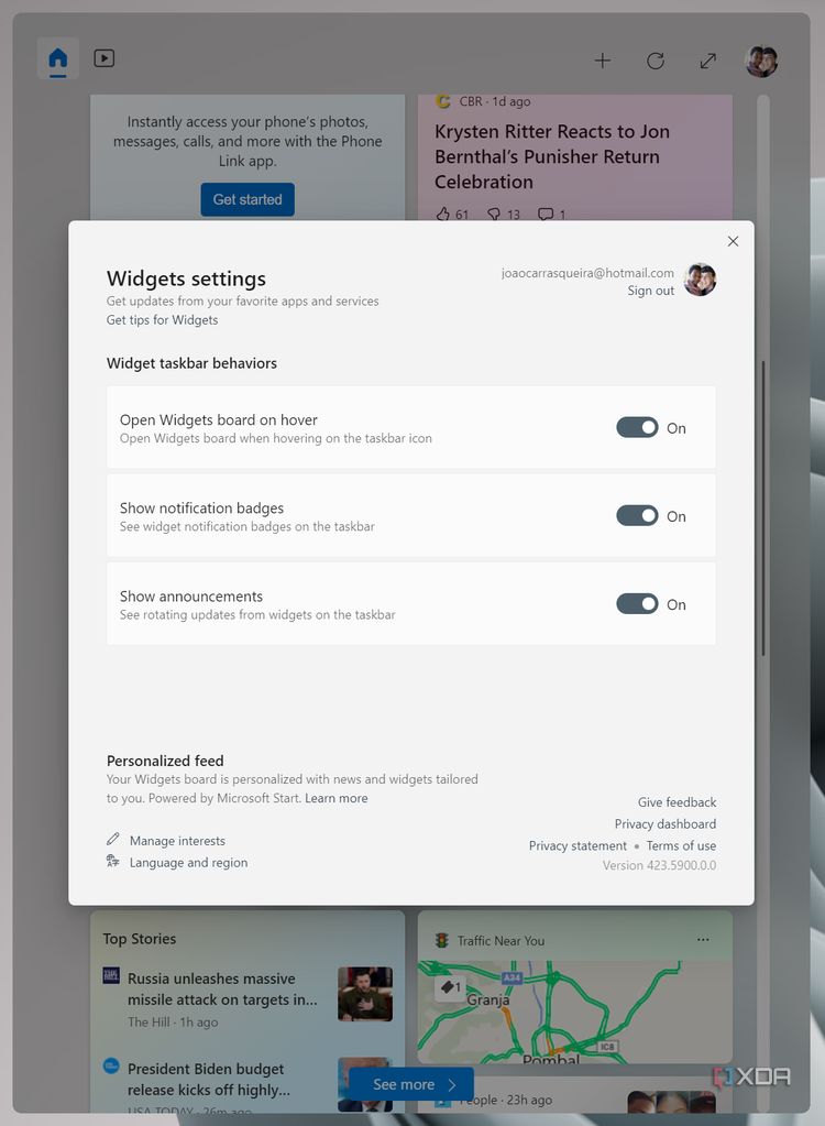 Windows 11 deep dive: Checking out the Widgets pane