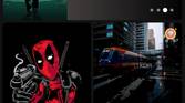 A screenshot showing a collection of wallpapers in Amoledpix wallpaper app.
