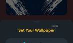 A screenshot showing different ways to apply the wallpaper on your phone.