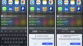 A screenshot of ads for Microsoft Bing chat in Microsoft Swiftkey on iOS
