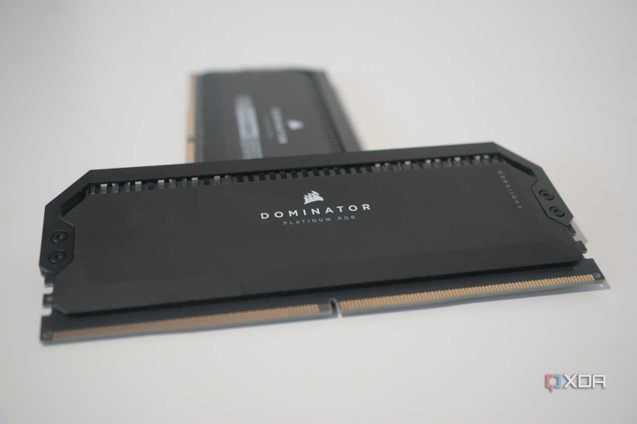 Image of a Corsair Dominator DDR5 RAM chip
