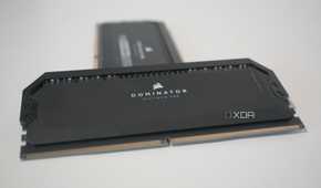 Image of a Corsair Dominator DDR5 RAM chip