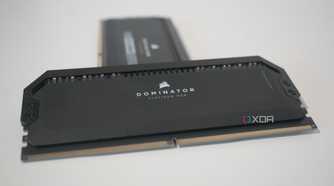 Image of a Corsair Dominator DDR5 RAM chip