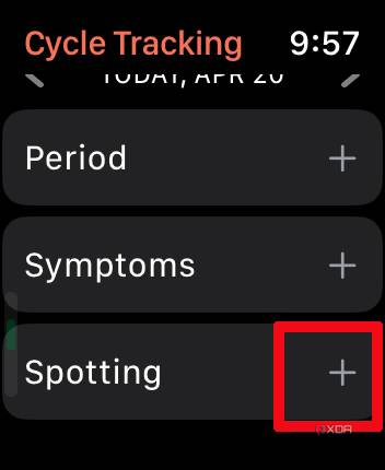 cycle tracking apple watch 16