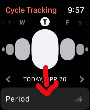cycle tracking apple watch 2