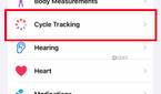cycle tracking iphone 3