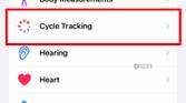 cycle tracking iphone 3