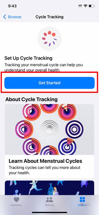 cycle tracking iphone 4