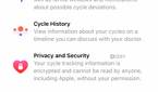 cycle tracking iphone 5
