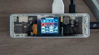 Dockcase Pro Epxlorer Edition indicating that a connected display has a resolution of 640 x 480 due to an error