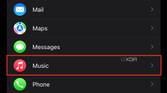 How to stream music on your Apple Watch without an iPhone: Apple Watch app on iPhone highlighting Music section