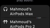 How to stream music on your Apple Watch without an iPhone: Choose audio destination prompt on watchOS