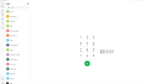 Screenshot of the Calls section in intel Unison for Windows