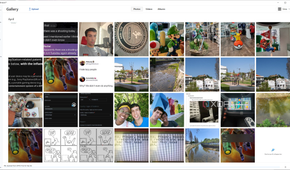 Screenshot of the Gallery section in Intel Unison for Windows