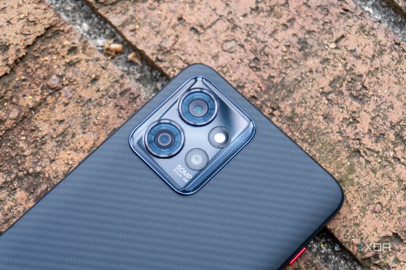 Close-up of smartphone camera