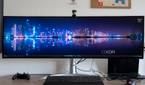 Front view of the LG UltraWide 49W95C monitor.