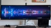 Front view of the LG UltraWide 49W95C monitor.