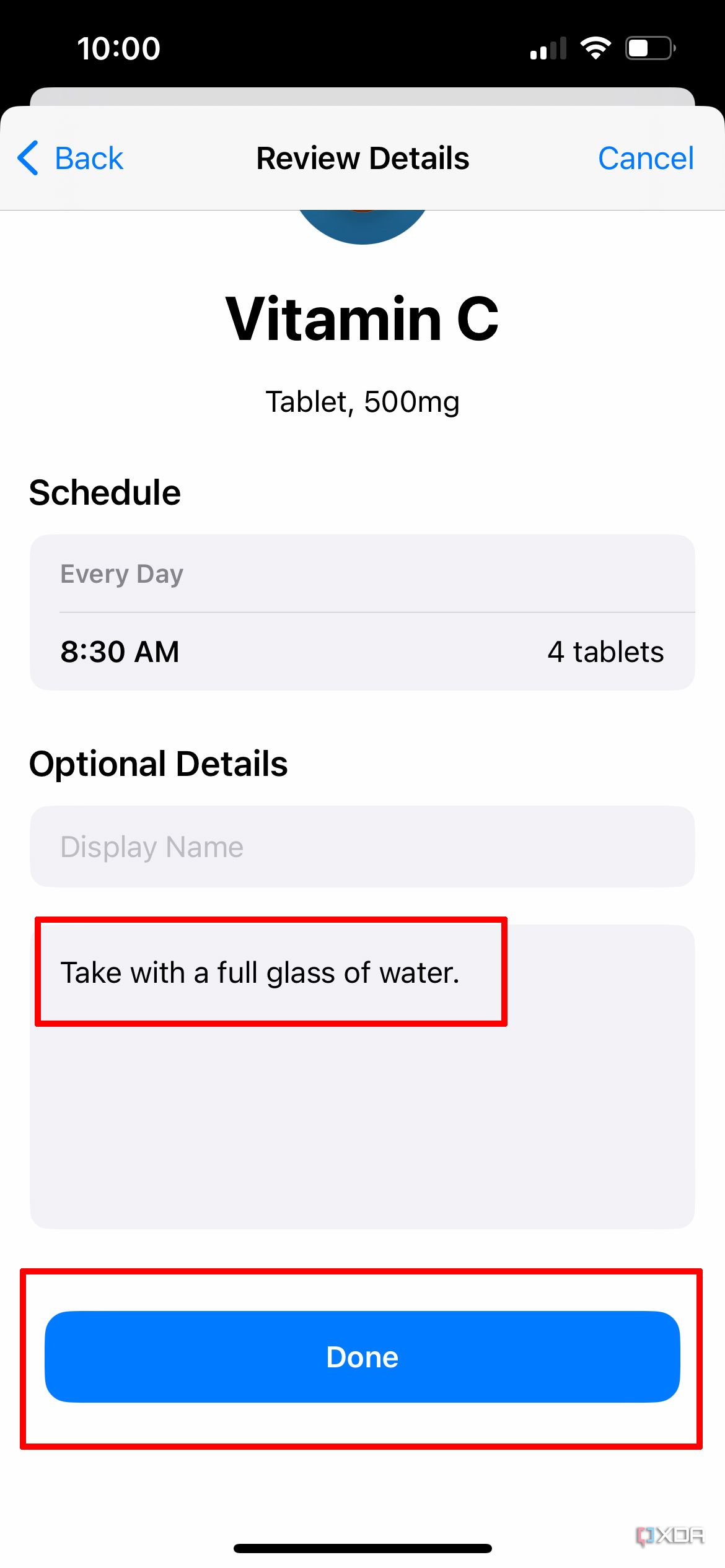 log medications iphone 11