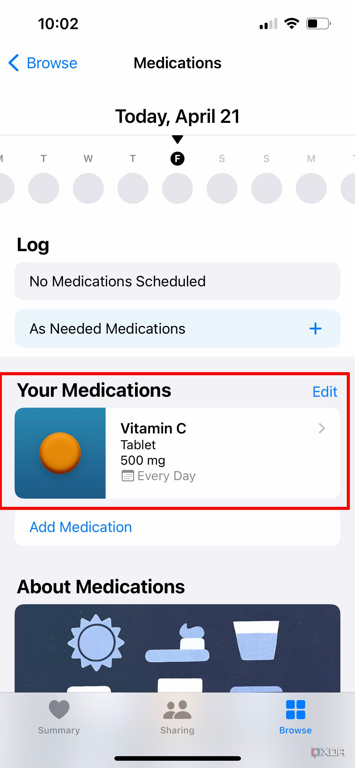 log medications iphone 12