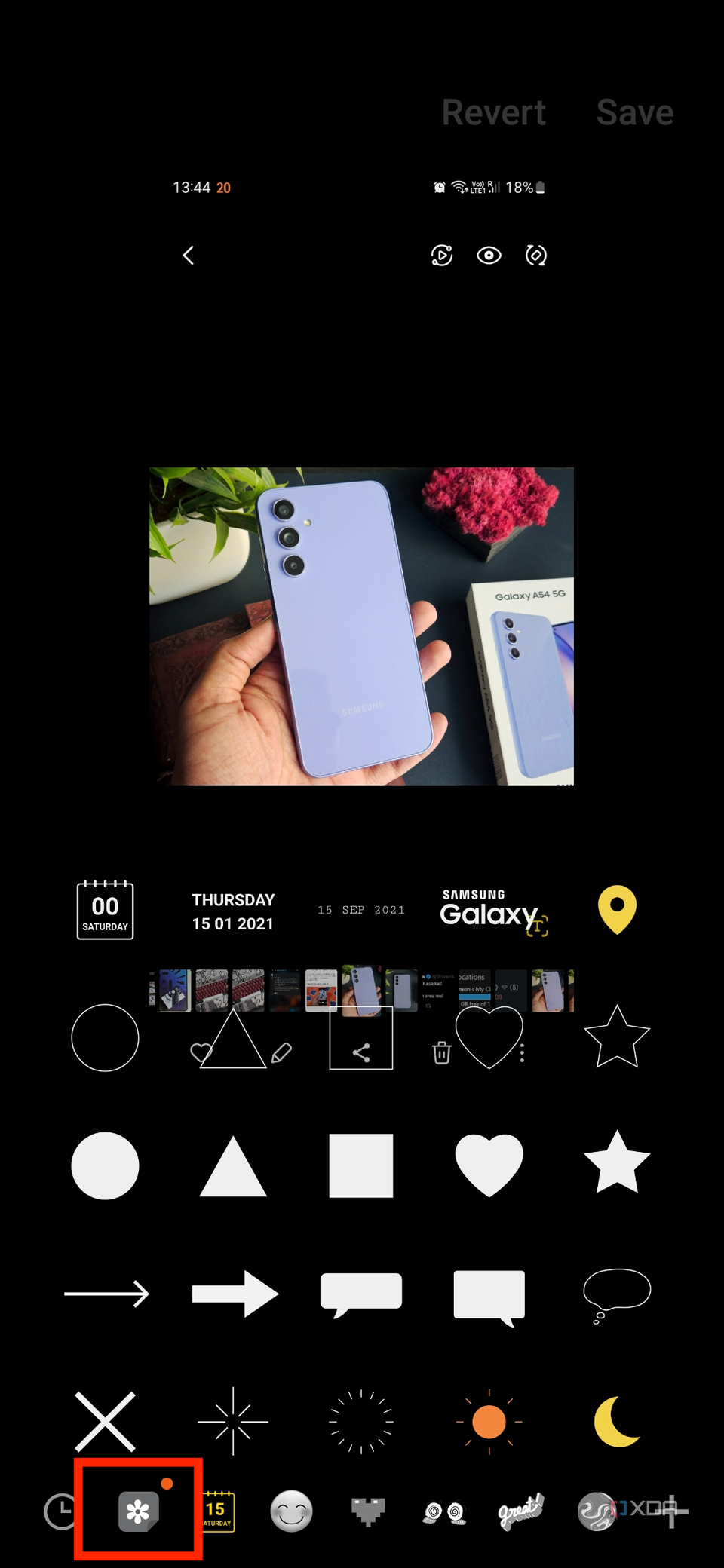 How to create a custom sticker on Samsung Galaxy devices