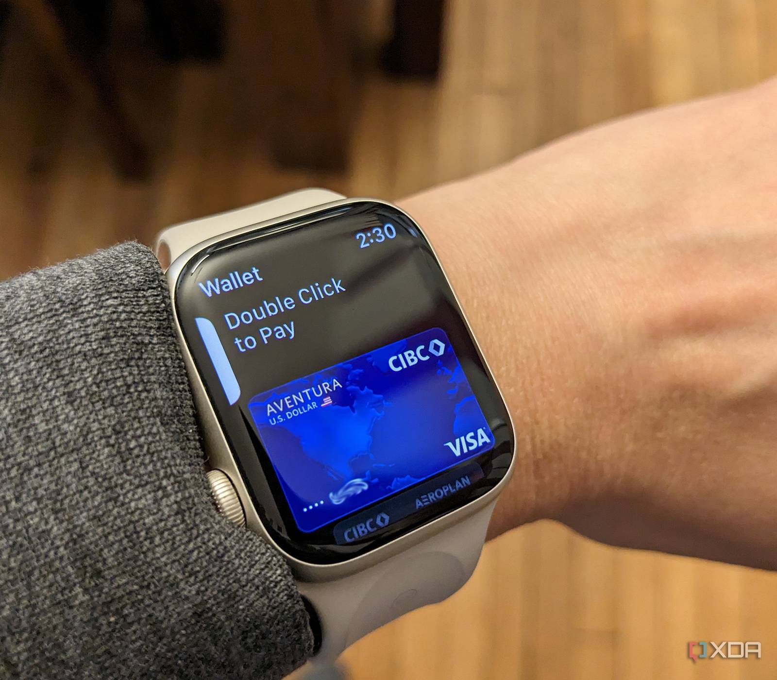 Apple Watch Apple Pay contactless terminal interaction
