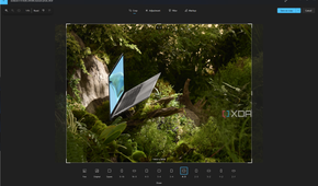 Screenshot of crop editing controls in the Windows 11 Photos app