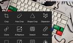 A screenshot captured on a Galaxy S23 showing the editing tools offered by PicsArt.