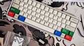 A screenshot showing an image of a keyboard being edited on Pixlr app.