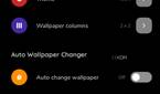 A screenshot showing STOKiE wallpaper app settings over a black-colored background.