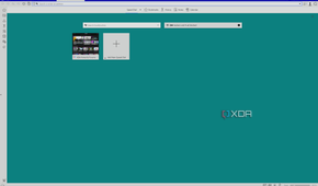 Screenshot of Vivaldi start page with Windows 95 theme