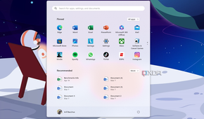 WA screenshot of some pre-pinned apps and ads on the Windows 11 Start Menu Ads