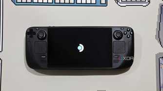 A photo of the Steam Deck Bootscreem